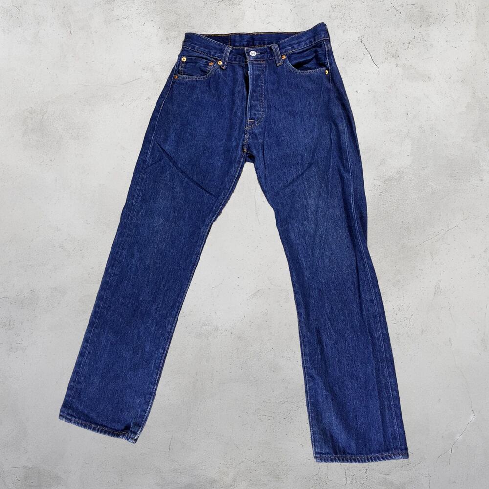 👖 Levi’s 501 Original Fit Blue Jeans Straight Leg Button Fly Everyday 30x32 🔵